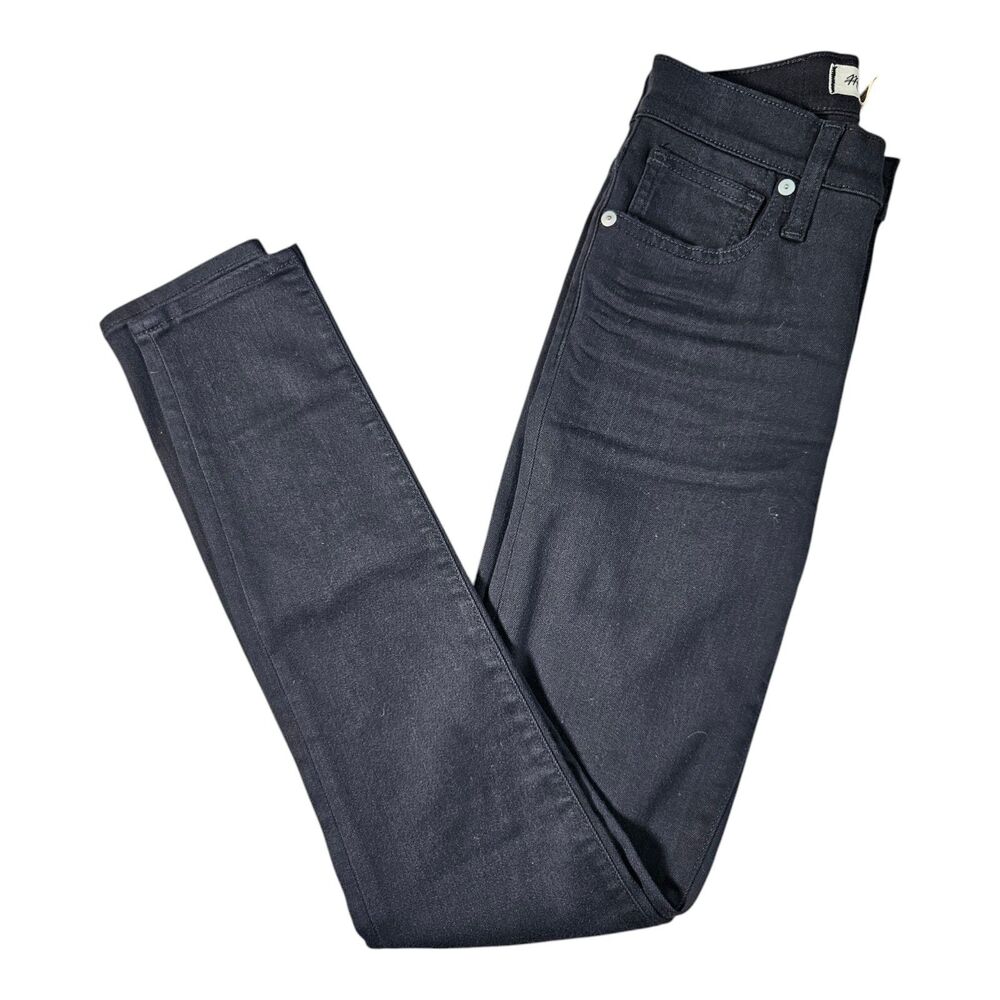 Madewell Black Jeans Size 23 10" High Rise Skinny 5 Pocket Design Pants New